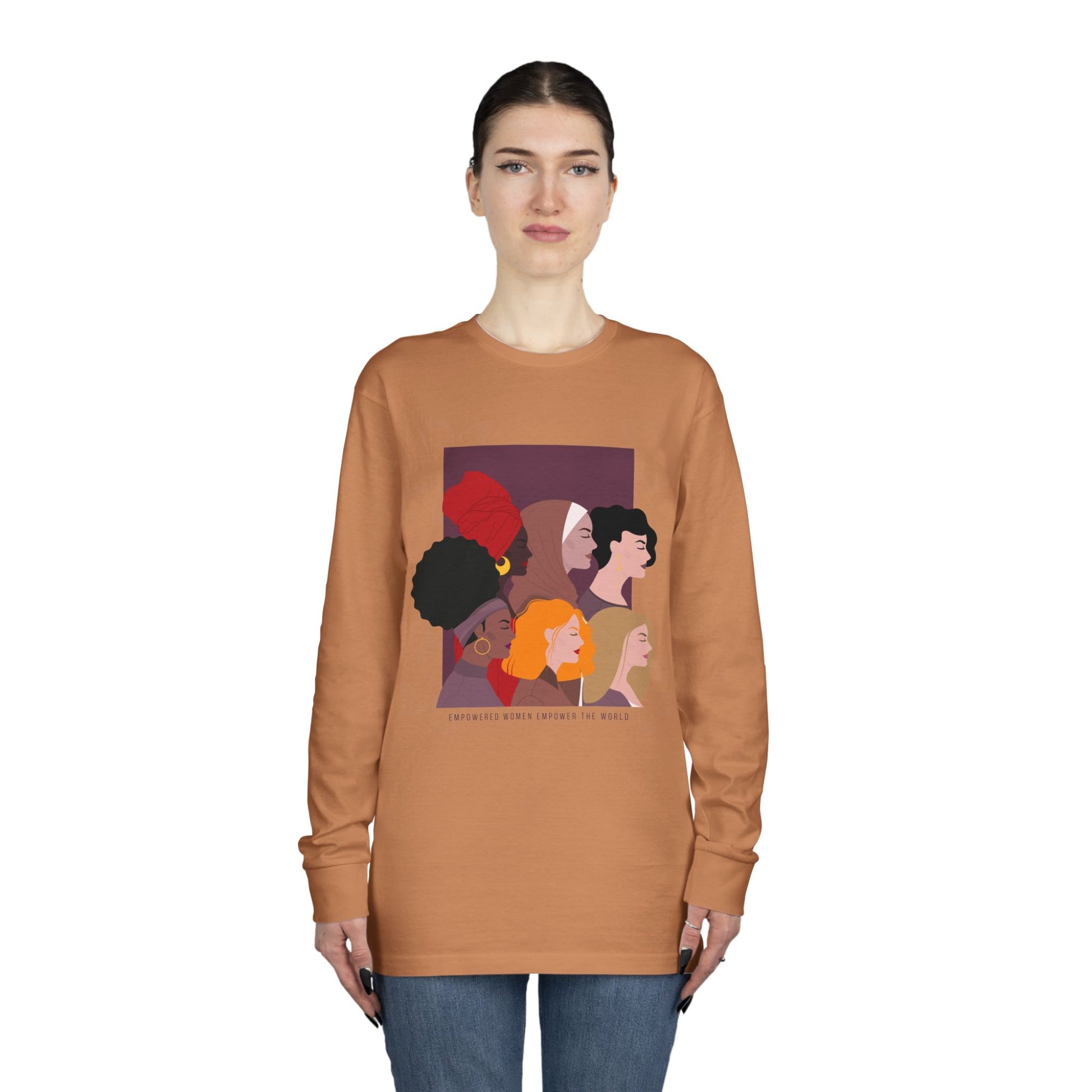 Women's Long Sleeve Crewneck Tee - Clix Bazaar