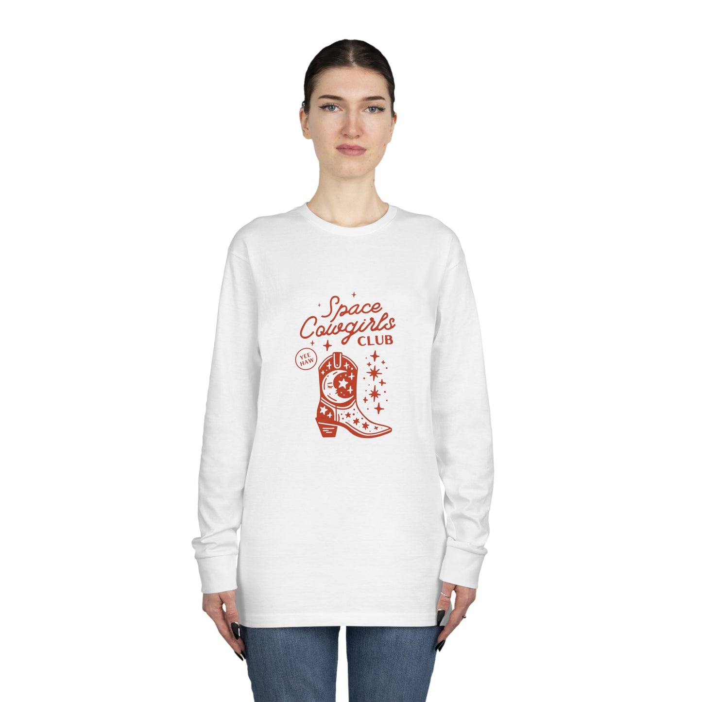 Women's Long Sleeve Crewneck Tee - Clix Bazaar