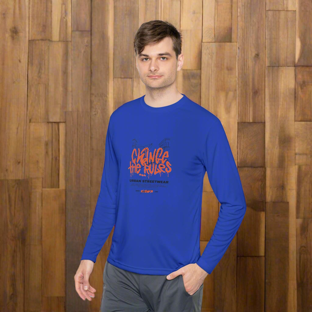 Men's Long Sleeve Tee - Climb the Rules - Clix Bazaar