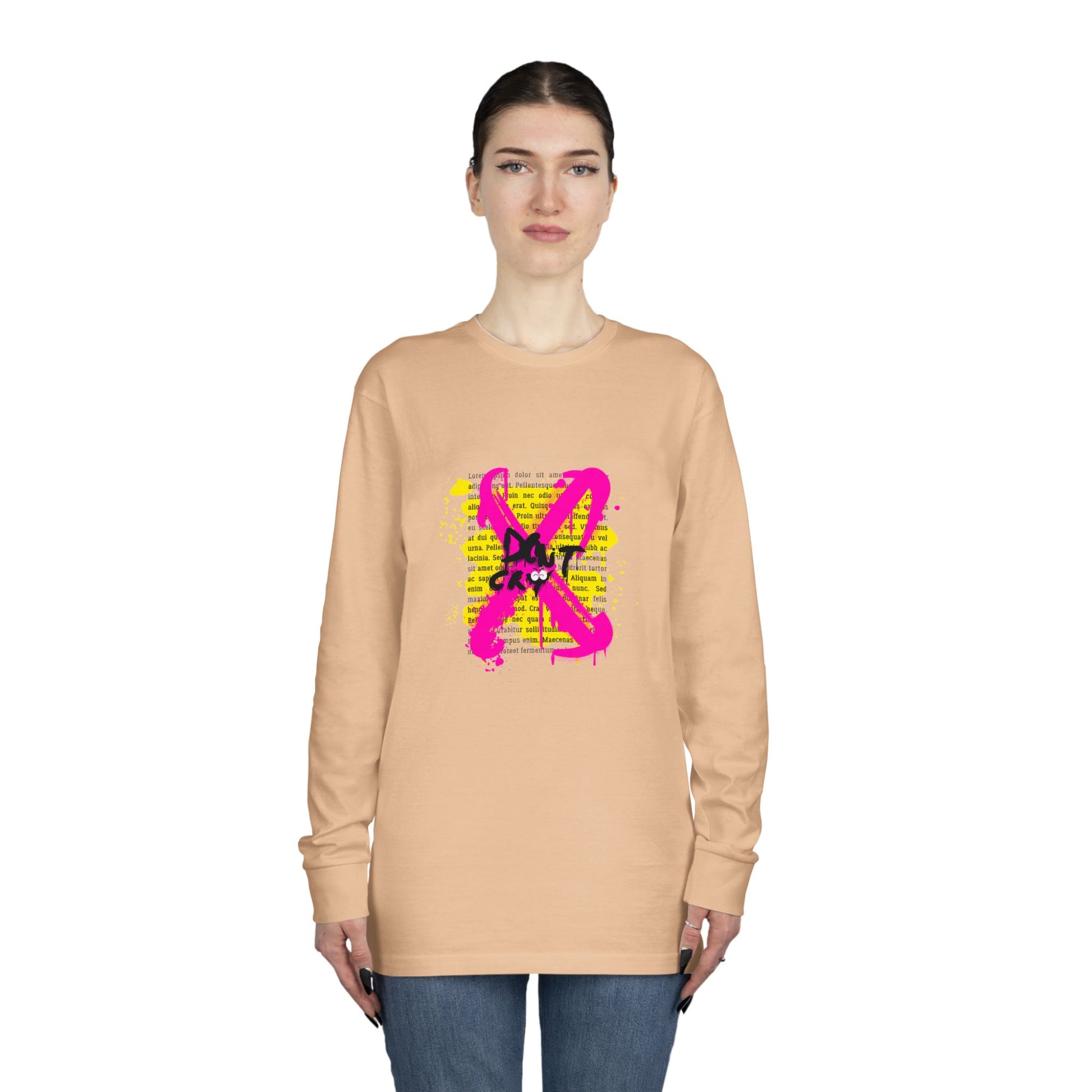 Women's Long Sleeve Crewneck Tee - Clix Bazaar