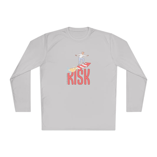 Men's Long Sleeve Tee - Surfing Risk Design - Clix Bazaar