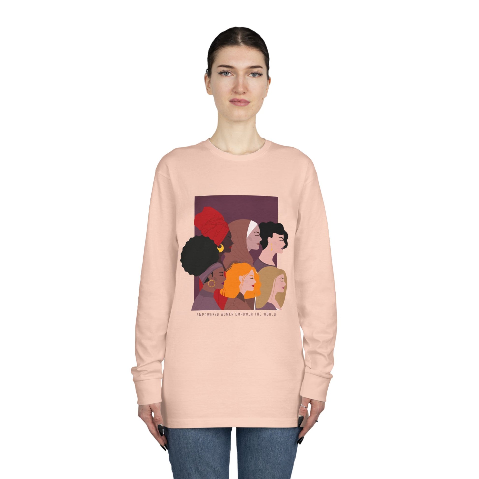 Women's Long Sleeve Crewneck Tee - Clix Bazaar