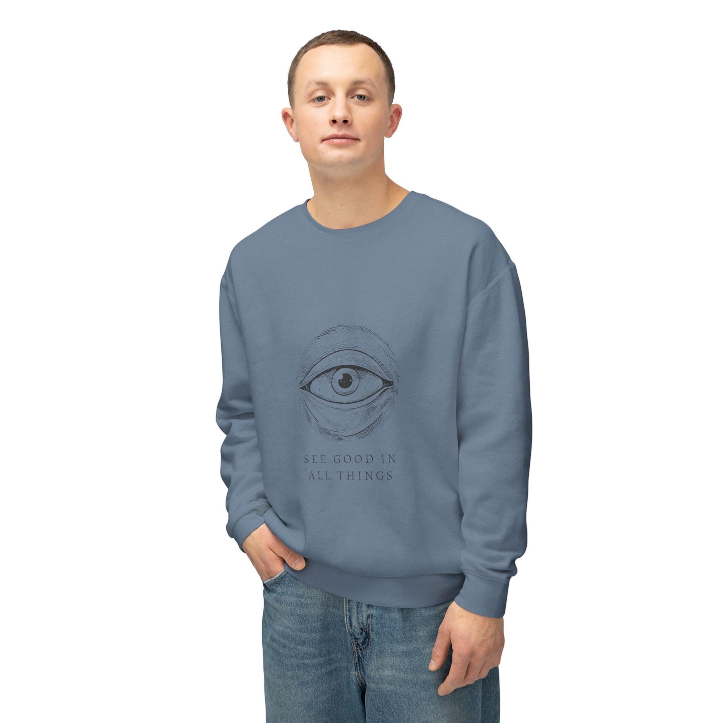 Men's Lightweight Crewneck Sweatshirt - Clix Bazaar