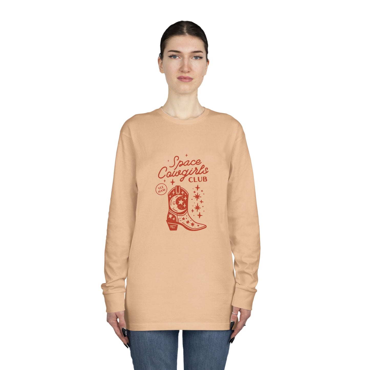 Women's Long Sleeve Crewneck Tee - Clix Bazaar