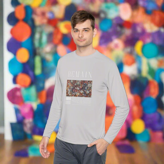 Men's Long Sleeve Tee - Comfortable Casual Wear for Art Lovers - Clix Bazaar