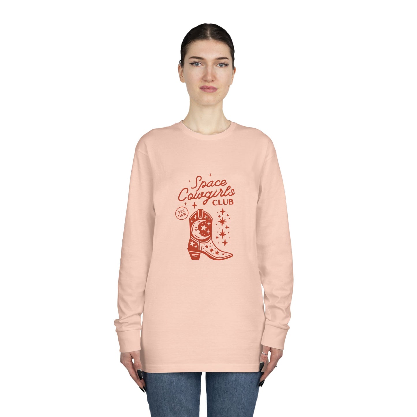 Women's Long Sleeve Crewneck Tee - Clix Bazaar