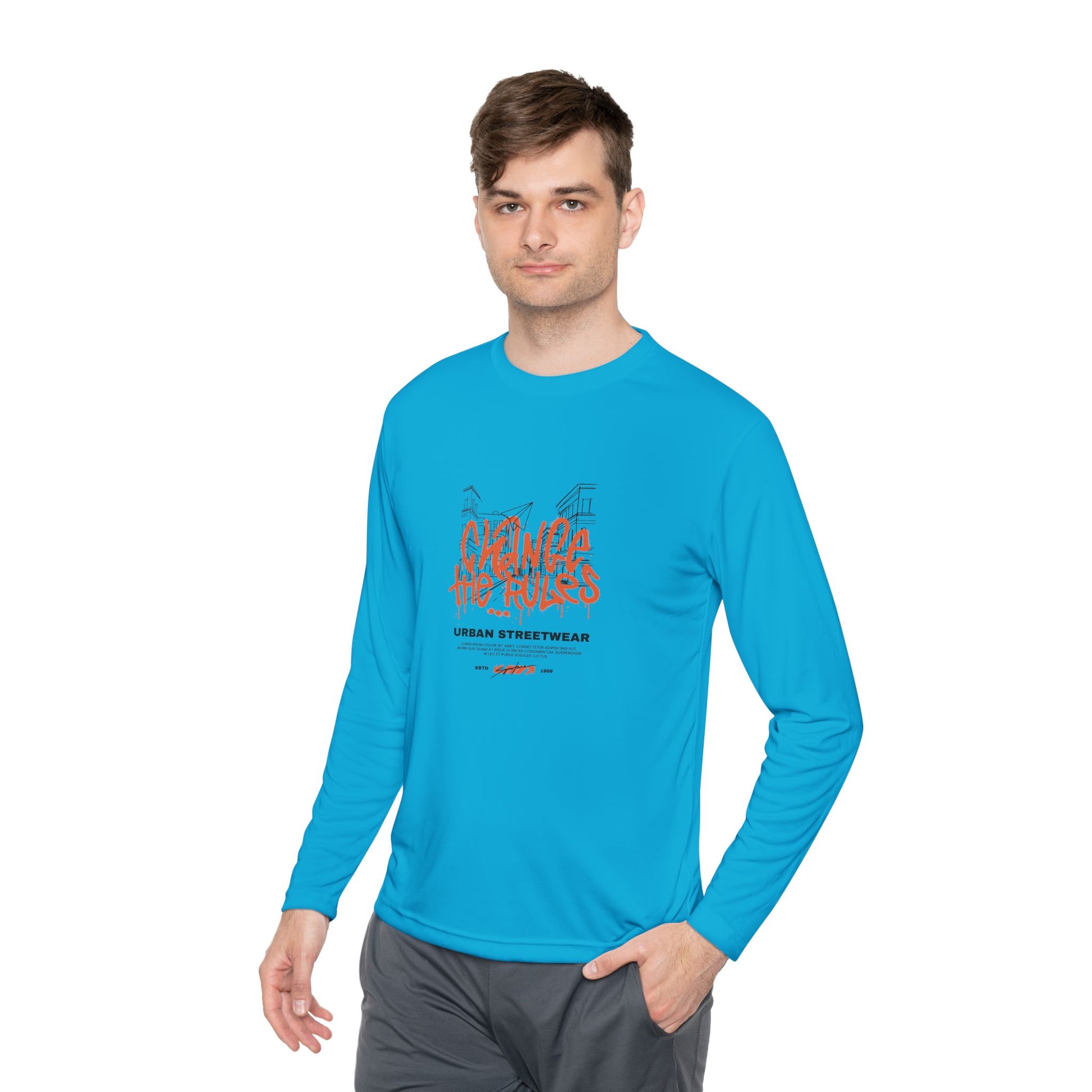 Men's Long Sleeve Tee - Climb the Rules - Clix Bazaar