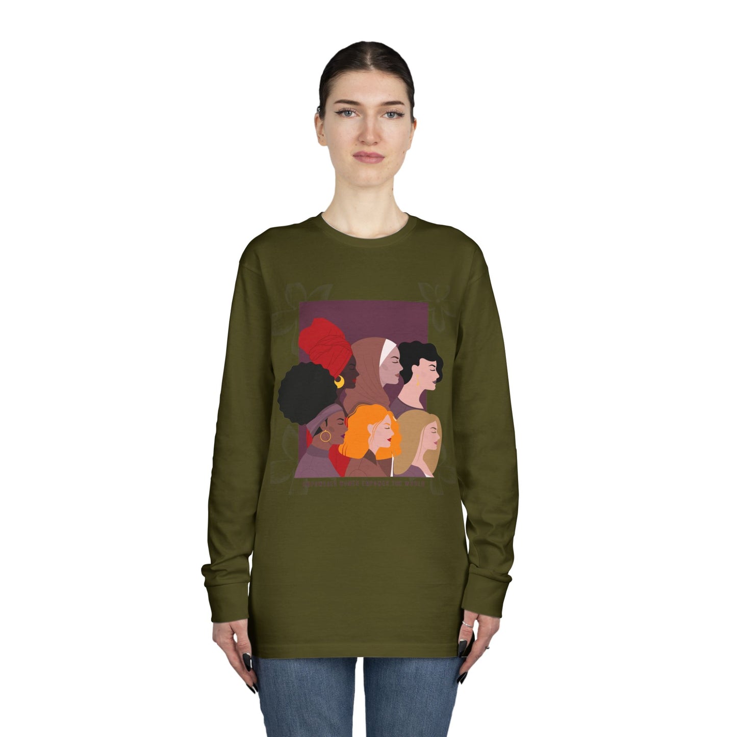 Women's Long Sleeve Crewneck Tee - Clix Bazaar