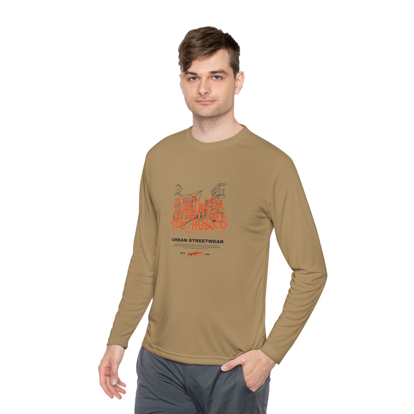 Men's Long Sleeve Tee - Climb the Rules - Clix Bazaar