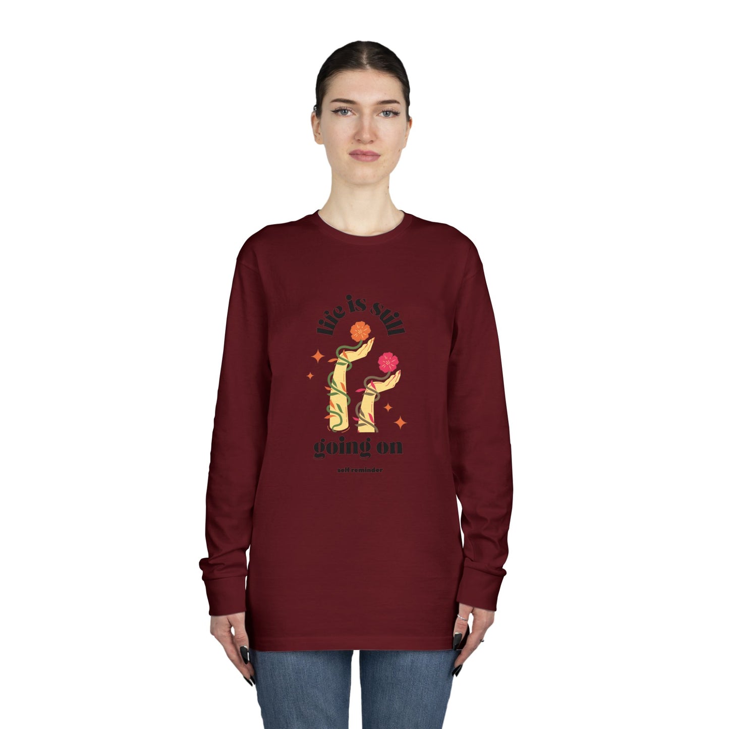 Women's Long Sleeve Crewneck Tee - Clix Bazaar