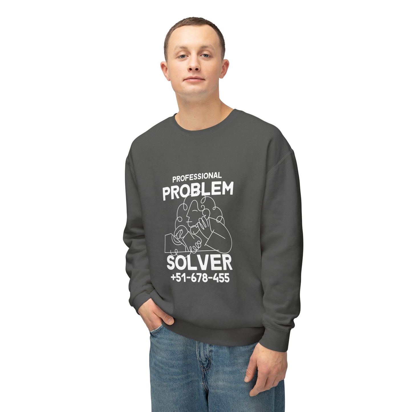 Men's Lightweight Crewneck Sweatshirt - Clix Bazaar