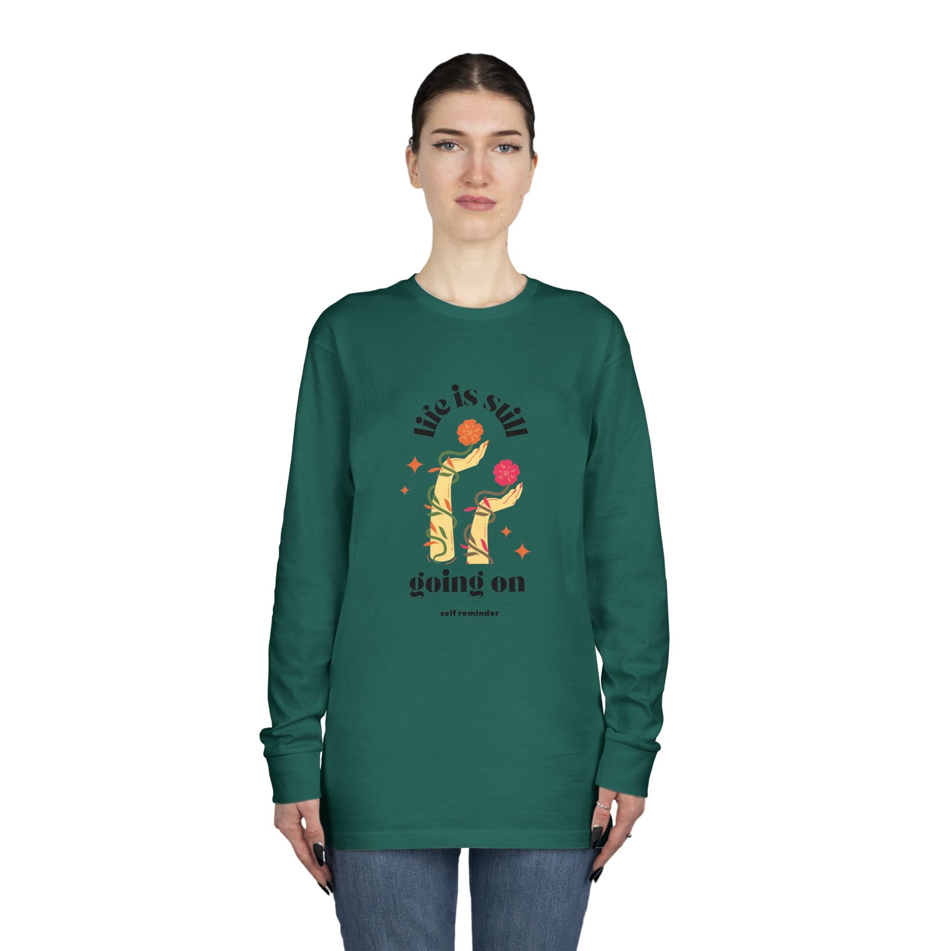 Women's Long Sleeve Crewneck Tee - Clix Bazaar