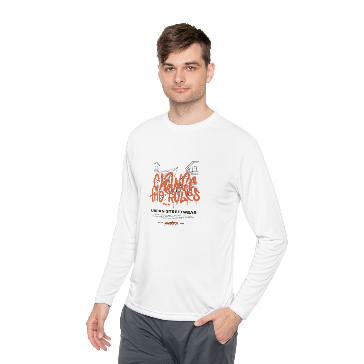 Men's Long Sleeve Tee - Climb the Rules - Clix Bazaar