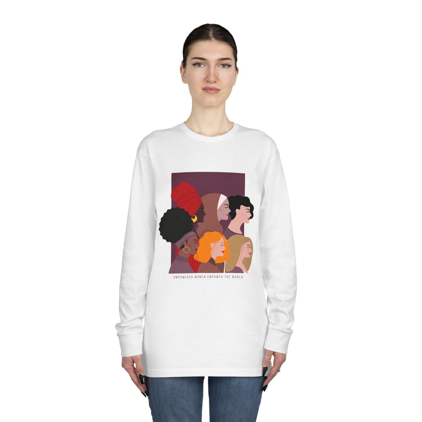 Women's Long Sleeve Crewneck Tee - Clix Bazaar